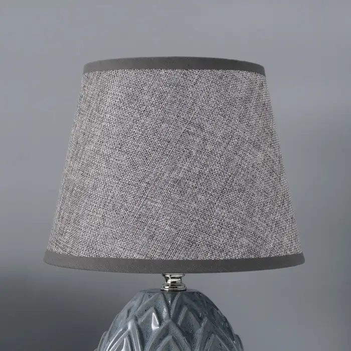 Лампа настольная RISALUX &laquo;Аурелия&raquo;, Е14, 40 Вт, серая, 20&times;20&times;33.5 см
