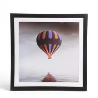 Фоторамка ПВХ на 1 фото Ellis 30&times;30 см с паспарту, чёрный