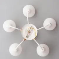 Люстра потолочная BayerLux &laquo;Нельсен&raquo;, 5хЕ27, 40 Вт, белый, 57&times;57&times;25 см