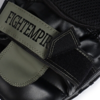 Лапы боксёрские изогнутые FIGHT EMPIRE, GEL-TECH, ПУ, чёрно-зелёные, пара