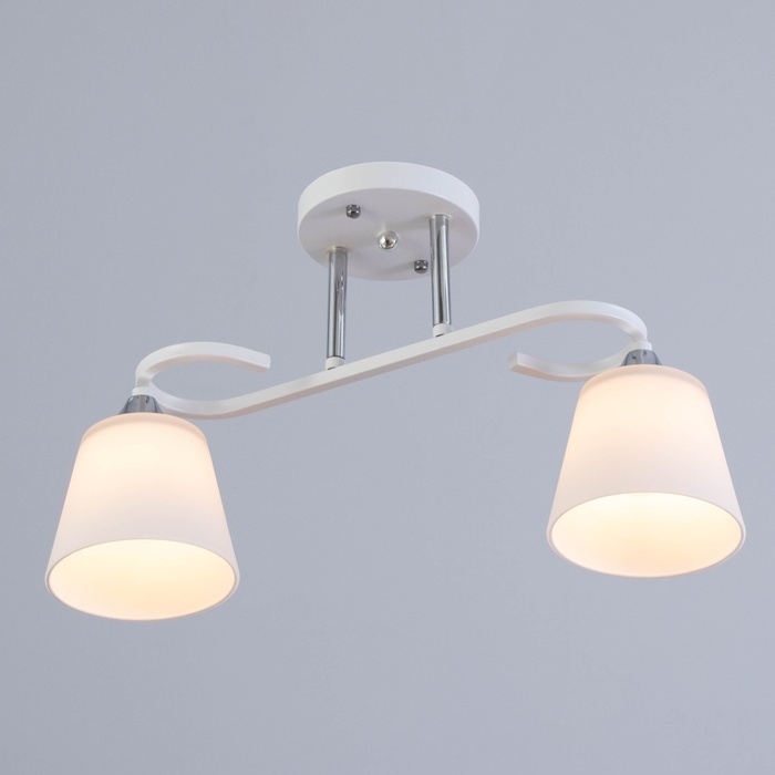 Люстра Люстра "Либерти" 2х60Вт Е27 Белый 44х12х25см