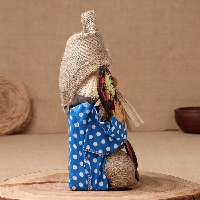 Оберег-домовой Оберег-домовой "Тимофей с ложкой и подковой", 29х24х19 см, микс