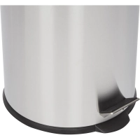 Ведро мусорное с педалью и доводчиком Luscan 30 л, матовое, нерж сталь