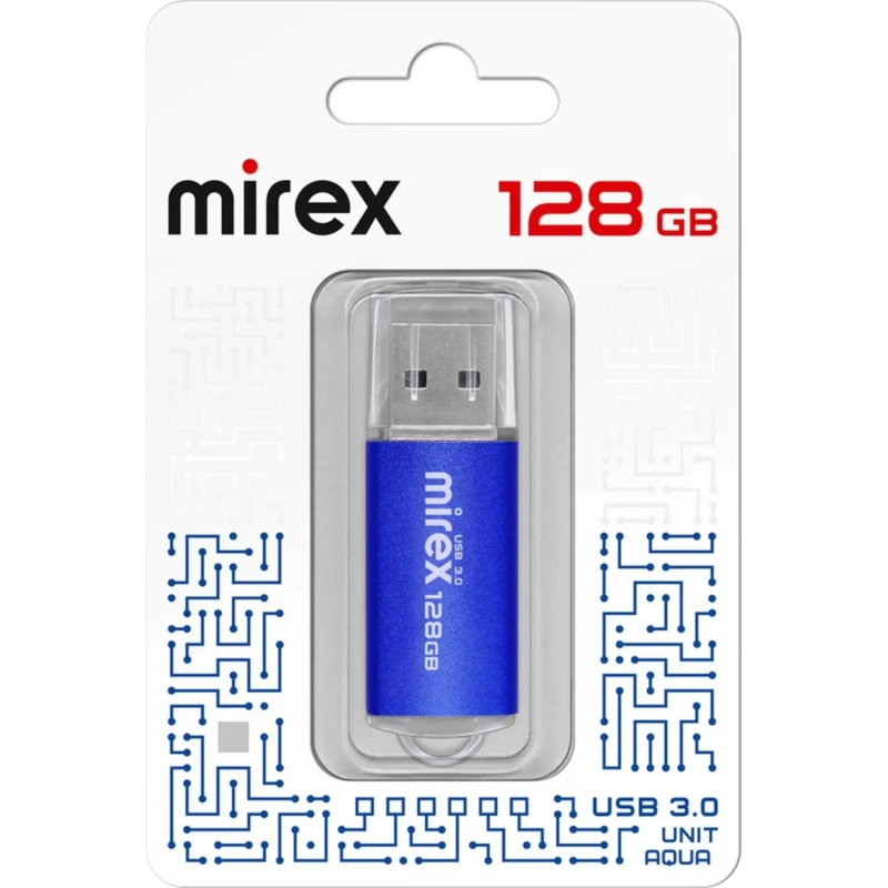 Флеш-память Mirex USB 3.0 UNIT AQUA 128Gb (13600-FM3UA128 )