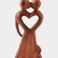 Сувенир &laquo;Узы брака&raquo;, 20&times;9&times;3 см, дерево, коричневый