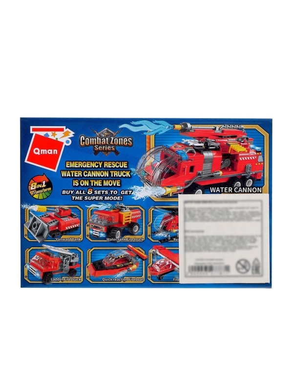 Конструктор Пожарные  Конструктор Пожарные "Транспорт", 1805-8  35 деталей