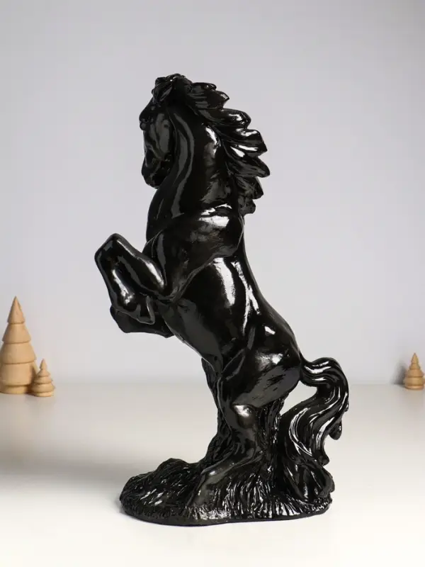 Копилка для денег &laquo;Скульптура коня&raquo;, гипс, 45 см, чёрный