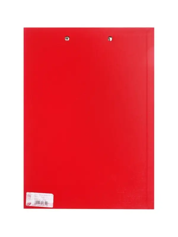Планшет с зажимом А4, 2 мм, Calligrata прочный, картон/бумвинил, красный (клипборд)