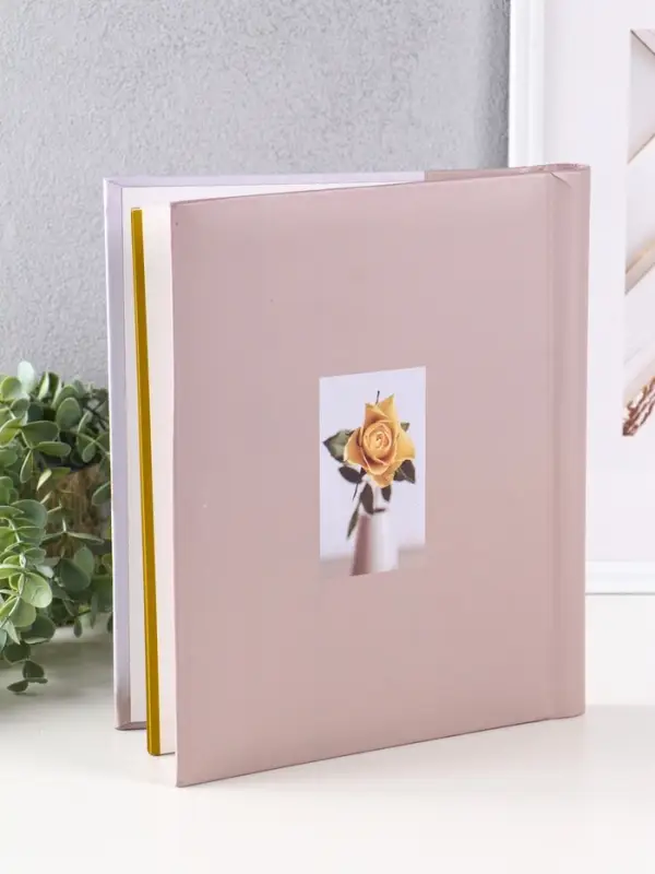 Фотоальбом 10 магнитных листов Фотоальбом 10 магнитных листов "Ванильная роза" 23X28см, пер-т внутр.спираль