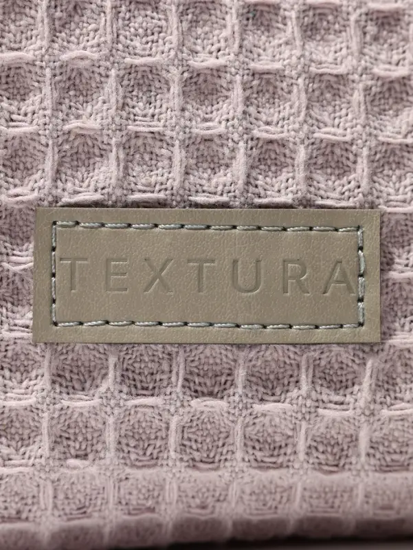 Косметичка женская на молнии TEXTURA, объёмная, большая, мягкая, розовая