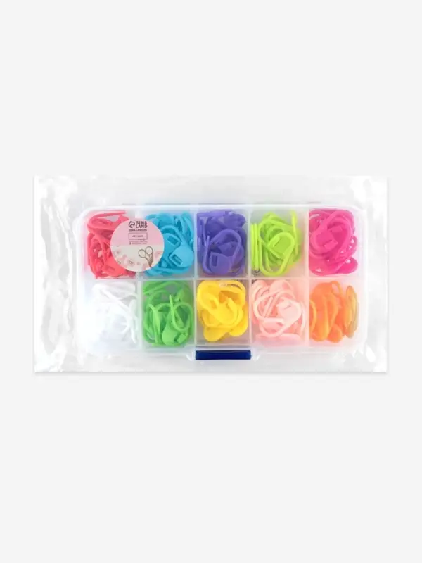 Набор маркеров для петель, 2 см, 120 шт., в контейнере, 12.7&times;6.5&times;2.1 см, разноцветный