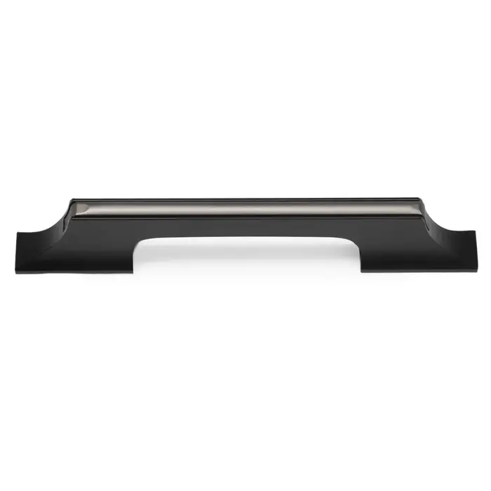 Ручка-скоба CAPPIO, алюминий, м/о 96 мм, цвет черный с серой вставкой