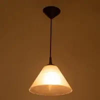 Подвес "Конус" 1х15Вт Е27 МОДЕЛЬ: BR 00268 черный/дымчатый 25х25х15см