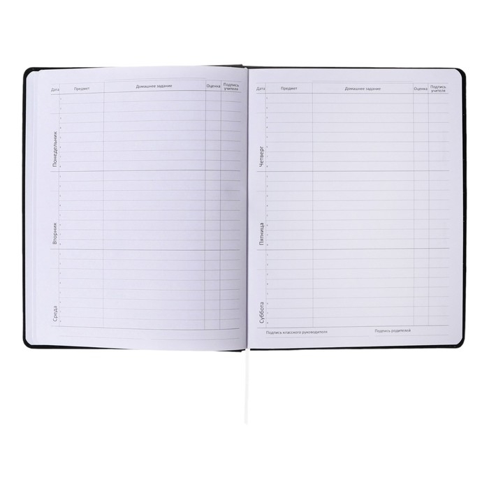 Дневник универсальный для 1-11 класса Kitty, твёрдая обложка, искусственная кожа, с поролоном, тиснение фольгой, ляссе, 80 г/м2