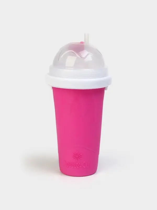 Стакан для мороженого, слаш стакан Доляна &laquo;Мэджик&raquo;, 21&times;11&times;11 см, силикон, розовый