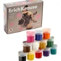Гуашь 12 цветов ErichKrause Frenchie, 17 мл