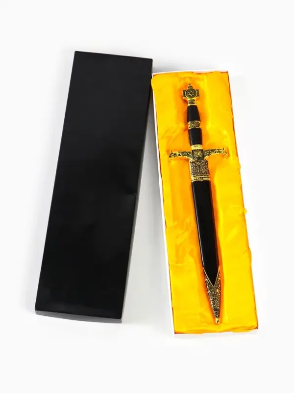 Макет оружия &laquo;Сувенирный кортик. Звезда Давида&raquo;, золото-синий, 10&times;40 см