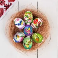 Пасхальная термоусадочная плёнка &laquo;Птички&raquo; на 7 яиц