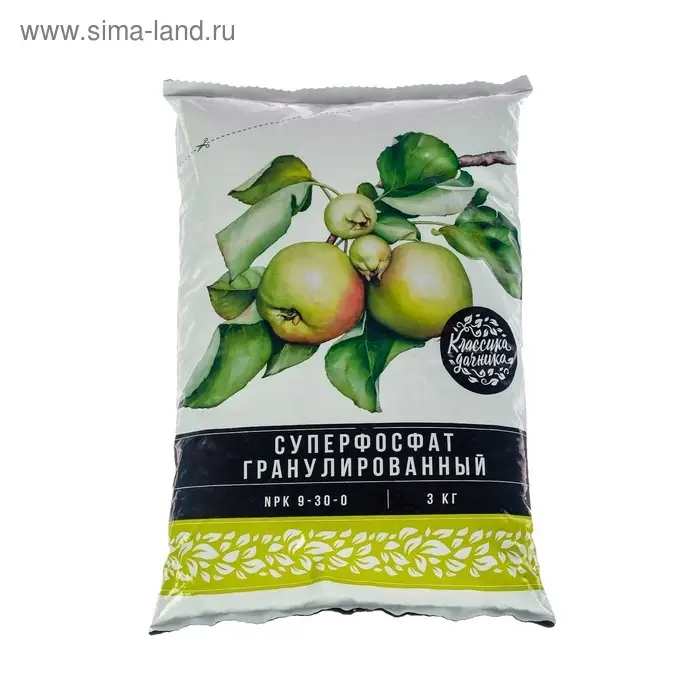 Удобрение минеральное Суперфосфат гранулированный, 3 кг Удобрение минеральное Суперфосфат гранулированный, 3 кг