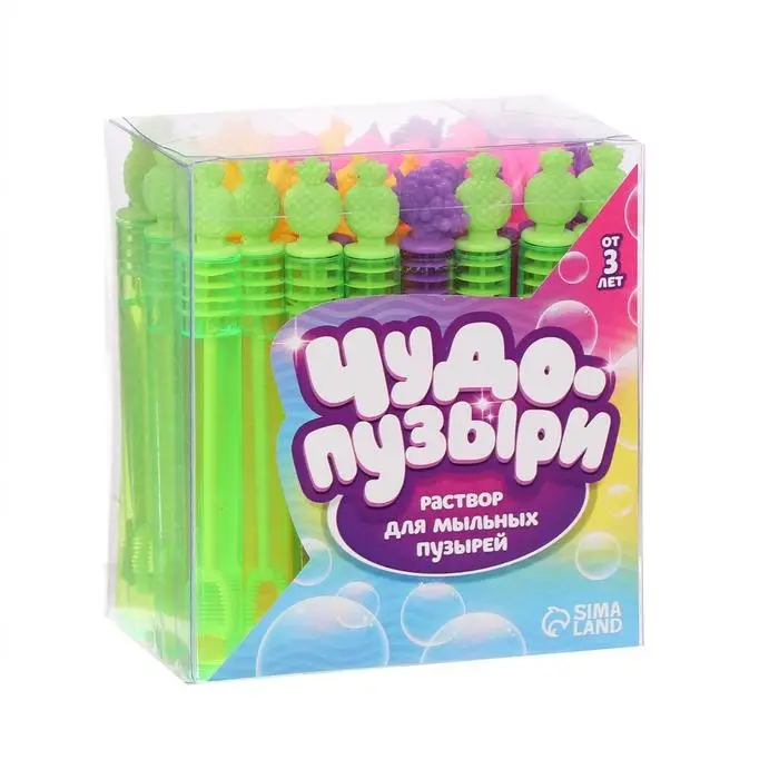 Мыльные пузыри нелопающиеся «Фрукты», 5 мл, МИКС Мыльные пузыри нелопающиеся «Фрукты», 5 мл, МИКС