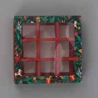 Коробка подарочная для 9 конфет &laquo;Игрушки&raquo; 14.5&times;14.5&times;3.5 см