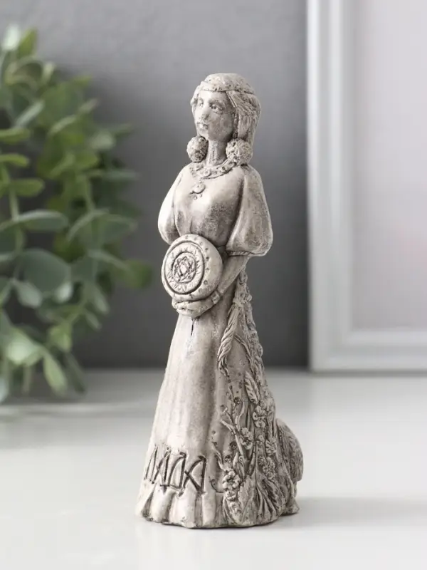 Фигурка славянская богиня &laquo;Лада&raquo; 12&times;4.5&times;5 см, серая