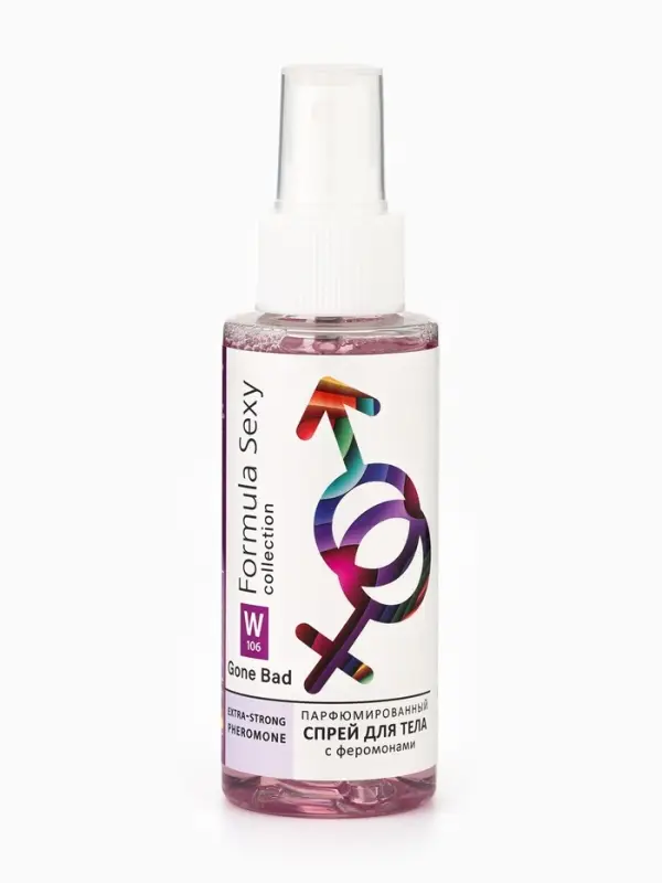 Мист парфюмированный спрей с феромонами для тела Formula Sexy Gone Bad W106, 100 мл (по мотивам Good Girl Gone Bad (By Kilian)