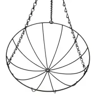 Кашпо подвесное d=35 см, с кокосовым вкладышем "Полусфера"