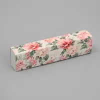 Коробка для конфет, кондитерская упаковка, 5 ячеек, «Цветы», 5 х 21 х 3.3 см