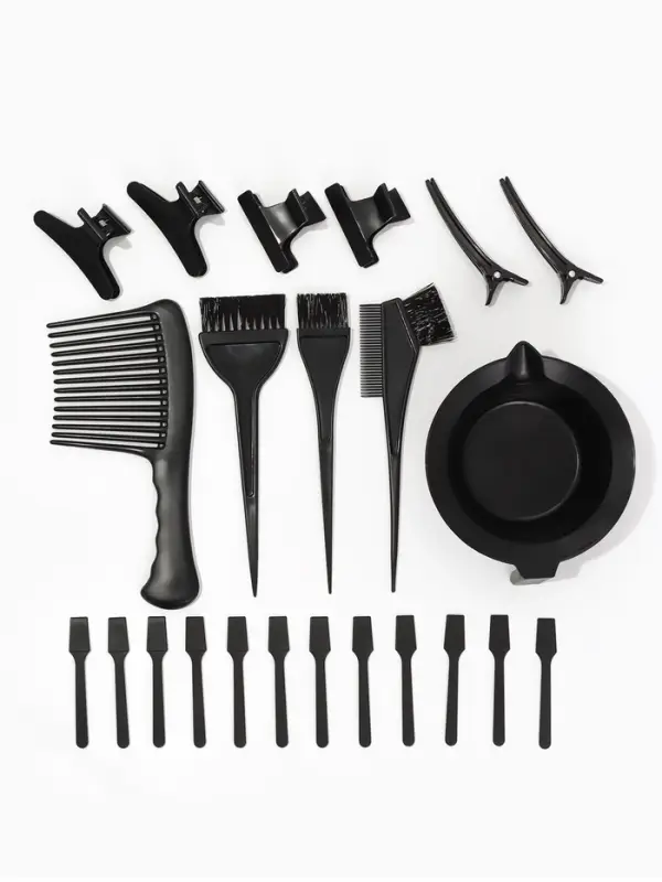 Набор для окрашивания, 23 предмета, чёрный