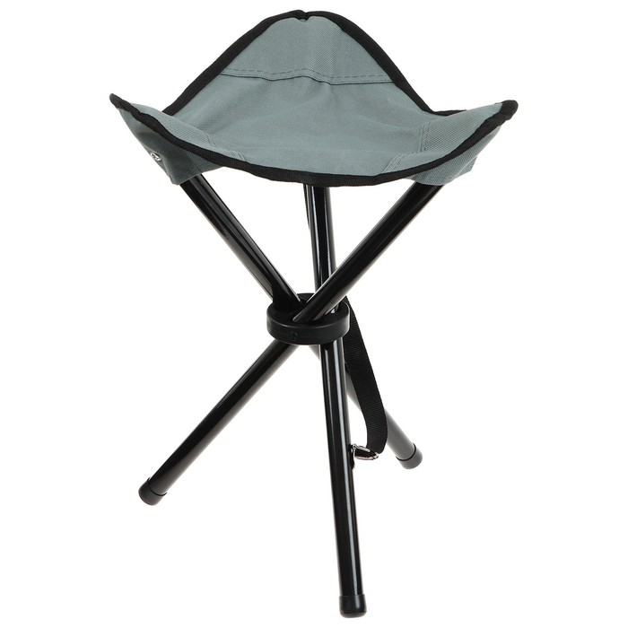 Стул туристический Maclay, р. 28х26х36 см, до 60 кг, цвет тёмно-серый Стул туристический Maclay, р. 28х26х36 см, до 60 кг, цвет тёмно-серый