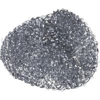 Губка-мочалка металлическая для мытья посуды 80x80x25мм 12г 5шт/уп