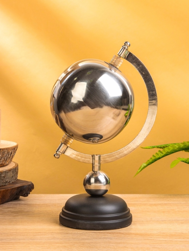 Глобус сувенирный Глобус сувенирный "Жемчуг" 12,5х15х25,5 см, стекло, дерево