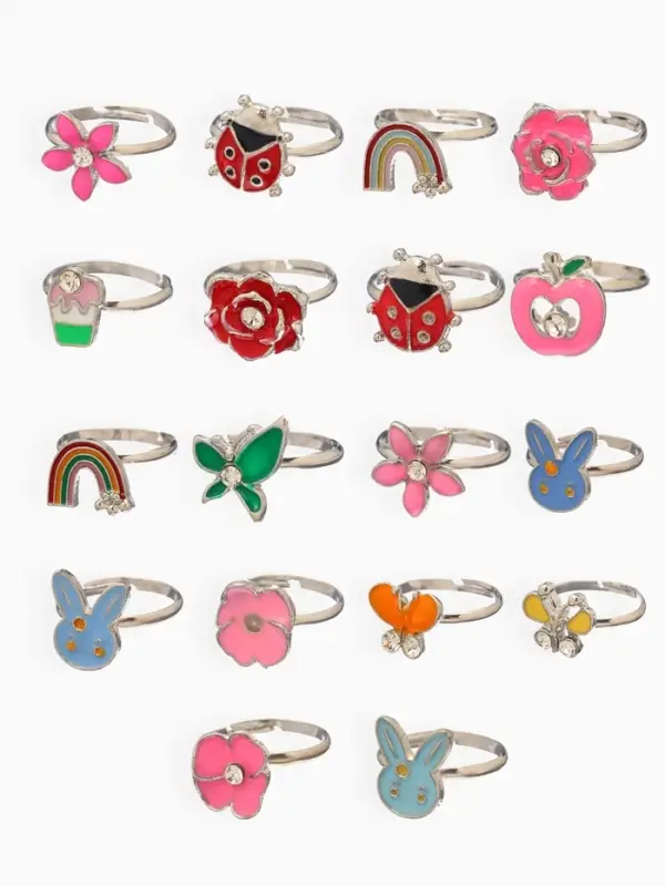 Кольцо &laquo;Выбражулька. Животный мир&raquo;, форма МИКС, МИКС, безразмерное