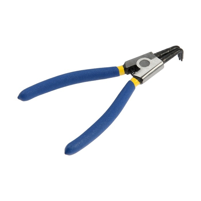 Съемник внешних стопорных колец ТУНДРА, изогнутые губки на разжим, 170 мм Съемник внешних стопорных колец ТУНДРА, изогнутые губки на разжим, 170 мм