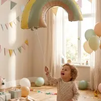 Воздушный шар фольгированный 32" "Радуга"