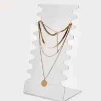 Подставка под колье, оргстекло 3 мм, 15&times;10&times;28 см, прозрачный