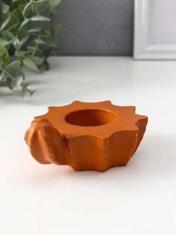 Подсвечник «Кактус», 5.5×12.5×10 см, красная глина