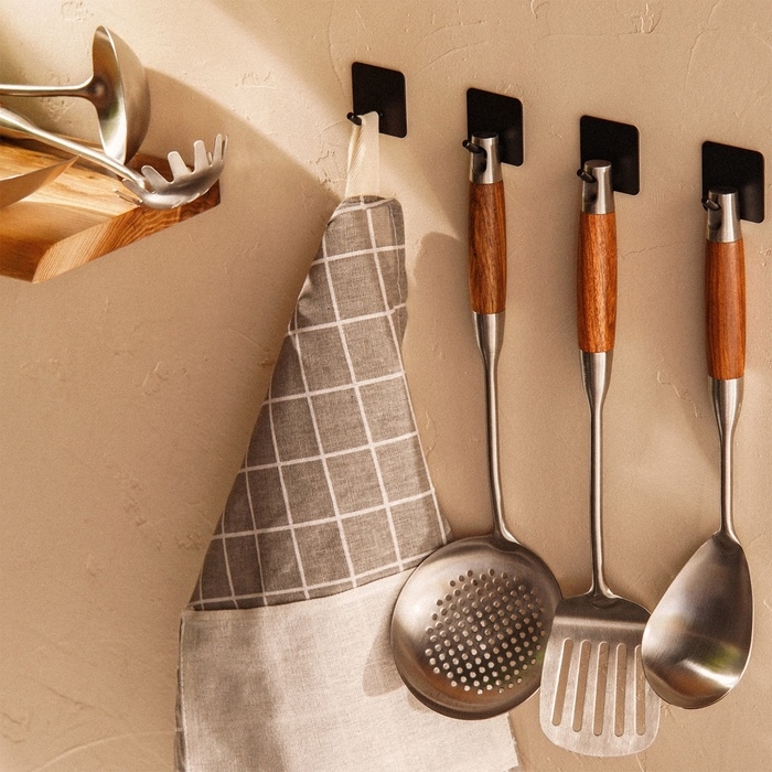 Ложка для спагетти Sima-Land Home 34х8,5 см, Рустик, цвет серебряный Ложка для спагетти Sima-Land Home 34х8,5 см, Рустик, цвет серебряный