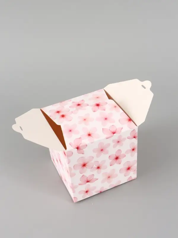 Коробка подарочная складная &laquo;Цветы&raquo;, 12&times;12&times;12 см