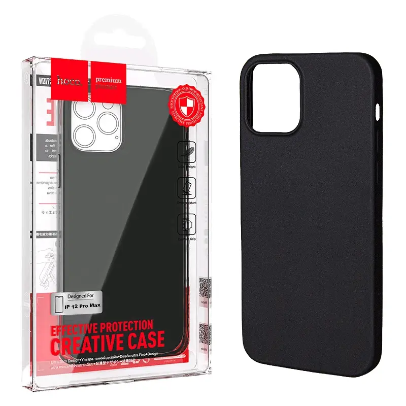 Чехол iPh 12 Pro Max (6.7) Pro TPU черный Creative Case HOCO