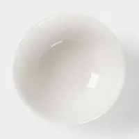 Салатник толстостенный Доляна White Label, 400 мл, d=12.5 см, фарфор, белый