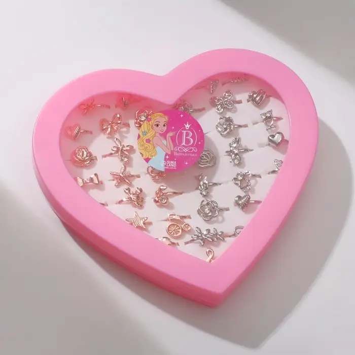 Кольцо детское Выбражулька «Контуры», форма МИКС, МИКС, безразмерное Кольцо детское Выбражулька «Контуры», форма МИКС, МИКС, безразмерное