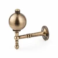 Крючок - держатель для штор CAPPIO KS049, алюминий, цвет бронза, 2 шт.