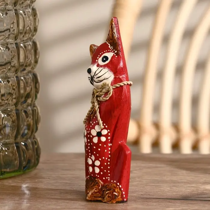 Сувенирный набор дерево Сувенирный набор дерево "Красные кошечки" (20,15,12) 4х13х20 см