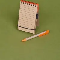 Блокнот на кольцах Eco Note с ручкой, черный