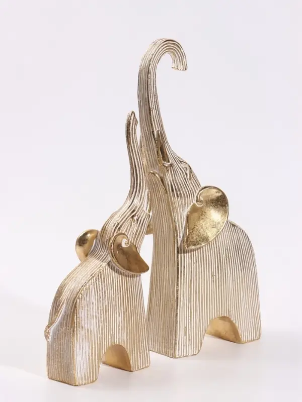Фигурка &laquo;Золотые слоны&raquo;, набор 2 шт., 24&times;6&times;32 см