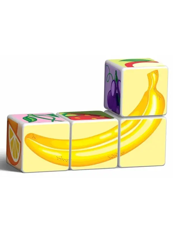 Кубики магнитные Татой &laquo;Фрукты&raquo;