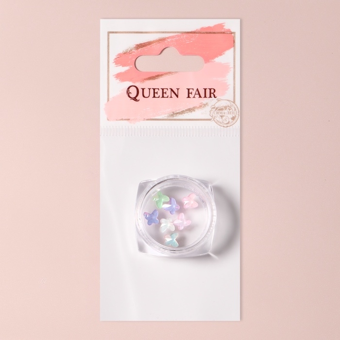 Фигурки для дизайна ногтей «Витражные бабочки», объёмные, разноцветные Фигурки для дизайна ногтей «Витражные бабочки», объёмные, разноцветные