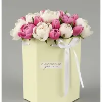 Коробка подарочная складная &laquo;С любовью&raquo;, 17&times;14.8&times;19.5 см, шестигранник